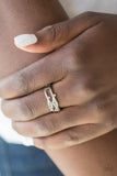 Very Vogue - Silver Ring - Paparazzi Accessories Ring Bedazzle Me Pretty Mobile Fashion Boutique