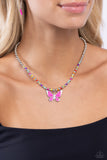 Vibrant Flutter - Multi Necklace - Paparazzi Accessories Necklace Bedazzle Me Pretty Mobile Fashion Boutique