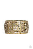 Victorian Variety - Brass Bracelet - Paparazzi Accessories Bracelet Bedazzle Me Pretty Mobile Fashion Boutique
