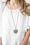 Victorian Virtue - Black Necklace - Paparazzi Accessories Necklace Bedazzle Me Pretty Mobile Fashion Boutique