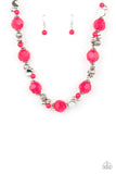 Vidi Vici VACATION - Pink Necklace - Paparazzi Accessories Necklace Bedazzle Me Pretty Mobile Fashion Boutique