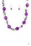 Vidi Vici VACATION - Purple Necklace - Paparazzi Accessories Necklace Bedazzle Me Pretty Mobile Fashion Boutique