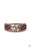 Vine Garden - Copper Bracelet - Paparazzi Accessories Bracelet Bedazzle Me Pretty Mobile Fashion Boutique