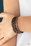 Vine Garden - Copper Bracelet - Paparazzi Accessories Bracelet Bedazzle Me Pretty Mobile Fashion Boutique