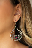Vine Shine - Multi Earrings - Paparazzi Accessories Earrings Bedazzle Me Pretty Mobile Fashion Boutique