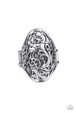 Vine Vibe - Black Ring - Paparazzi Accessories Ring Bedazzle Me Pretty Mobile Fashion Boutique