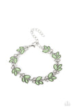 Vineyard Variety - Green Bracelet - Paparazzi Accessories Bracelet Bedazzle Me Pretty Mobile Fashion Boutique