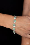 Vineyard Variety - Green Bracelet - Paparazzi Accessories Bracelet Bedazzle Me Pretty Mobile Fashion Boutique