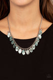 Vintage Gardens - Blue Necklace - Paparazzi Accessories Necklace Bedazzle Me Pretty Mobile Fashion Boutique