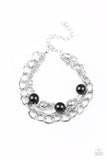 Vintage Variety - Black Bracelet - Paparazzi Accessories Bracelet Bedazzle Me Pretty Mobile Fashion Boutique
