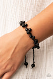 Vintage Versatility - Black Bracelet - Paparazzi Accessories Bracelet Bedazzle Me Pretty Mobile Fashion Boutique
