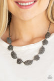 Vintage Vogue - Black Necklace - Paparazzi Accessories Necklace Bedazzle Me Pretty Mobile Fashion Boutique