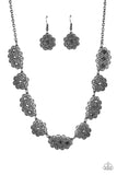 Vintage Vogue - Black Necklace - Paparazzi Accessories Necklace Bedazzle Me Pretty Mobile Fashion Boutique