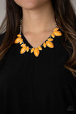 Viva La Vacation - Orange Necklace - Paparazzi Accessories Necklace Bedazzle Me Pretty Mobile Fashion Boutique