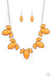 Viva La Vacation - Orange Necklace - Paparazzi Accessories Necklace Bedazzle Me Pretty Mobile Fashion Boutique