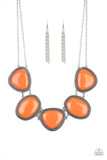 Viva La VIVID - Orange Necklace - Paparazzi Accessories Necklace Bedazzle Me Pretty Mobile Fashion Boutique