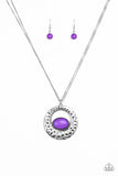 Viva Vivacious - Purple Necklace - Paparazzi Accessories Necklace Bedazzle Me Pretty Mobile Fashion Boutique
