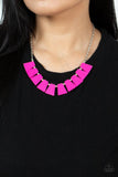 Vivaciously Versatile - Pink Necklace - Paparazzi Accessories Necklace Bedazzle Me Pretty Mobile Fashion Boutique