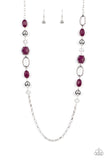 Vivid Variety - Purple Necklace - Paparazzi Accessories Necklace Bedazzle Me Pretty Mobile Fashion Boutique