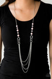 Vividly Vivid - Pink Necklace - Paparazzi Accessories Necklace Bedazzle Me Pretty Mobile Fashion Boutique