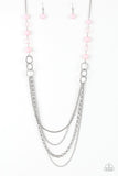 Vividly Vivid - Pink Necklace - Paparazzi Accessories Necklace Bedazzle Me Pretty Mobile Fashion Boutique
