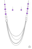 Vividly Vivid - Purple Necklace - Paparazzi Accessories Necklace Bedazzle Me Pretty Mobile Fashion Boutique
