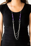 Vividly Vivid - Purple Necklace - Paparazzi Accessories Necklace Bedazzle Me Pretty Mobile Fashion Boutique