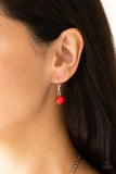 Vividly Vivid - Red Necklace - Paparazzi Accessories Necklace Bedazzle Me Pretty Mobile Fashion Boutique