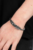 Vogue Vineyard - Silver Bracelet - Paparazzi Accessories Bracelet Bedazzle Me Pretty Mobile Fashion Boutique