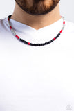 Volcanic Valiance - Red Necklace - Paparazzi Accessories Necklace Bedazzle Me Pretty Mobile Fashion Boutique