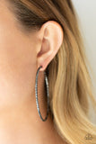 Voluptuous Volume - Black Earrings - Paparazzi Accessories Earrings Bedazzle Me Pretty Mobile Fashion Boutique