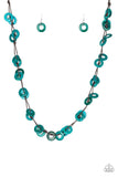 Waikiki Winds - Blue Necklace - Paparazzi Accessories Necklace Bedazzle Me Pretty Mobile Fashion Boutique