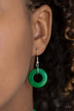 Waikiki Winds - Green Necklace - Paparazzi Accessories Necklace Bedazzle Me Pretty Mobile Fashion Boutique