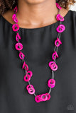 Waikiki Winds - Pink Necklace - Paparazzi Accessories Necklace Bedazzle Me Pretty Mobile Fashion Boutique