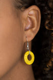 Waikiki Winds - Yellow Necklace - Paparazzi Accessories Necklace Bedazzle Me Pretty Mobile Fashion Boutique