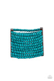 Waikiki Wonderland - Blue Bracelet - Paparazzi Accessories Bracelet Bedazzle Me Pretty Mobile Fashion Boutique