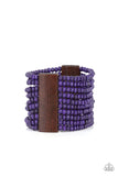 Waikiki Wonderland - Purple Bracelet - Paparazzi Accessories Bracelet Bedazzle Me Pretty Mobile Fashion Boutique