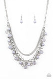 Wait and SEA - Silver Necklace - Paparazzi Accessories Necklace Bedazzle Me Pretty Mobile Fashion Boutique