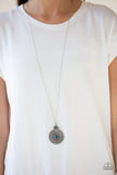 Walk On The WILDFLOWER Side - Blue Necklace - Paparazzi Accessories Necklace Bedazzle Me Pretty Mobile Fashion Boutique