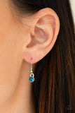 Walk On The WILDFLOWER Side - Blue Necklace - Paparazzi Accessories Necklace Bedazzle Me Pretty Mobile Fashion Boutique