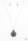 Walk On The WILDFLOWER Side - Purple Necklace - Paparazzi Accessories Necklace Bedazzle Me Pretty Mobile Fashion Boutique