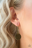 Walk The Plank - Brass Necklace - Paparazzi Accessories Necklace Bedazzle Me Pretty Mobile Fashion Boutique