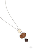 Walk the TWINE - Brown Necklace - Paparazzi Accessories Necklace Bedazzle Me Pretty Mobile Fashion Boutique