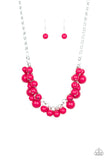 Walk This BROADWAY - Pink Necklace - Paparazzi Accessories Necklace Bedazzle Me Pretty Mobile Fashion Boutique