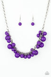 Walk This BROADWAY - Purple Necklace - Paparazzi Accessories Necklace Bedazzle Me Pretty Mobile Fashion Boutique