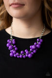 Walk This BROADWAY - Purple Necklace - Paparazzi Accessories Necklace Bedazzle Me Pretty Mobile Fashion Boutique