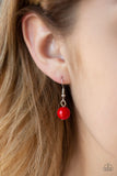Walk This BROADWAY- Red Necklace - Paparazzi Accessories Necklace Bedazzle Me Pretty Mobile Fashion Boutique