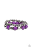 Walk This SWAY - Purple Bracelet - Paparazzi Accessories Bracelet Bedazzle Me Pretty Mobile Fashion Boutique