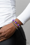 Walk This SWAY - Purple Bracelet - Paparazzi Accessories Bracelet Bedazzle Me Pretty Mobile Fashion Boutique