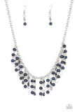 Wall Street Stylist - Blue Necklace - Paparazzi Accessories Necklace Bedazzle Me Pretty Mobile Fashion Boutique
